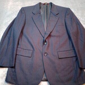 Jos A Bank Corporate Blazer Jacket Sport Coat Mens Size 42 Regular Navy Blue